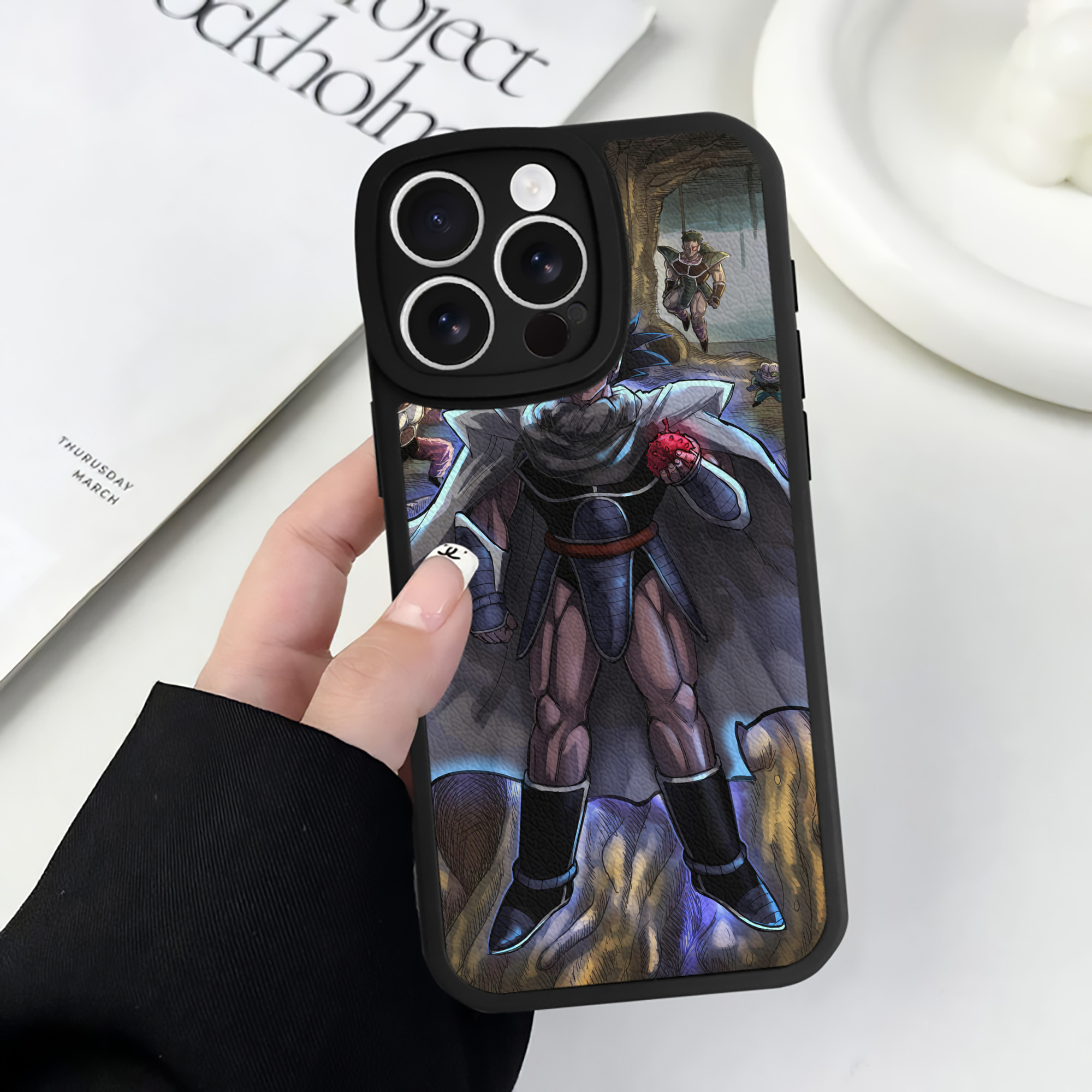 （画像用） ドラゴンボール DRAGON BALL 【iPhone 16シリーズ対応】シリコンスマホケース（レザー調） 材質：シリコン